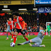 Tahith Chong bursts forward against Everton last night - pic: Liam Smith