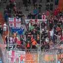 Luton Town fans at the Vonovia Ruhrstadion to watch the Hatters take on  VfL Bochum 1848 - pic: David Horn / Luton Town FC