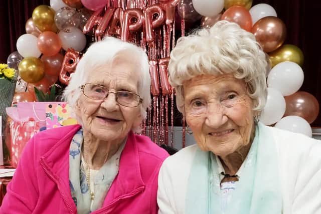 A joint centenary took place in Kensworth, as Peggy Shury and Renee Bishop celebrated their 100th birthdays.