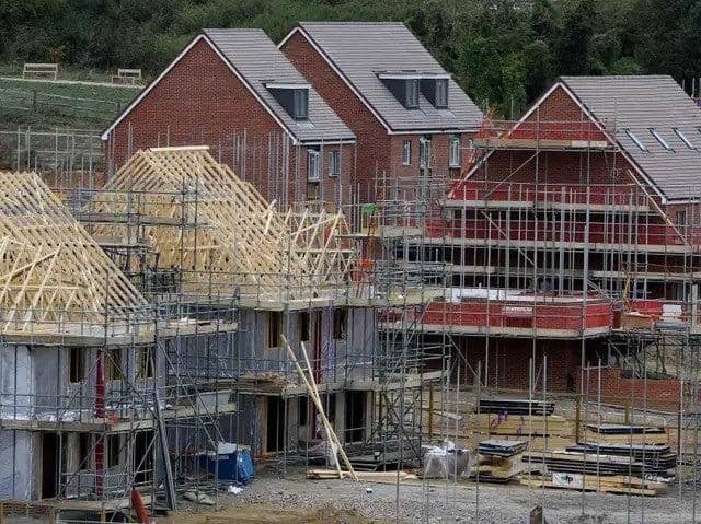 Home being built. Picture: Gareth Fuller/PA