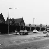 The roundabout near Dunstable Cemetery 1974