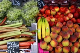A view of fruit for sale on a fruit and vegetable stall in London. Picture: Gareth Fuller/PA Wire