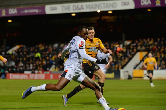 Town attacker Carlos Mendes Gomes has rediscovered his form for Fleetwood - pic: Gareth Owen