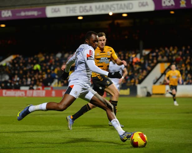 Town attacker Carlos Mendes Gomes has rediscovered his form for Fleetwood - pic: Gareth Owen