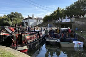 A campaign cruise called for the reopening of a stretch of the Wendover Arm of the Grand Union Canal