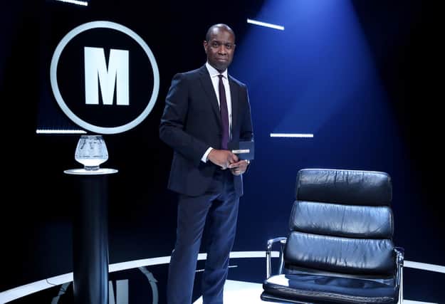 Clive Myrie on the set of Mastermind. Picture: PRESSEYE