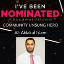 Ali Aklakul Islam nominated for the Multicultural Business & Community Champions Awards 2024