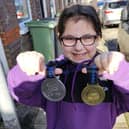 Skye with her medals