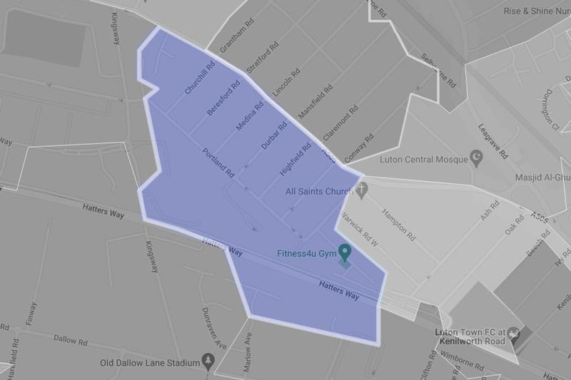 This area of Kingsway is the coldest neighbourhood in Luton, and was ranked as the second coldest neighbourhood in the East of England