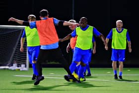 One of Dunstable Town FC's walking football groups 