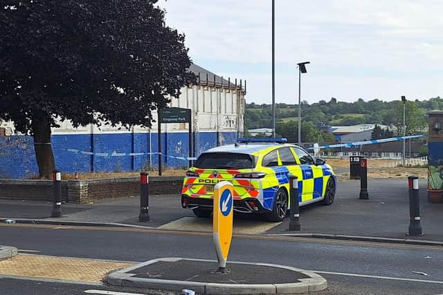 Scene of stabbing. Picture: Bedfordshire Police
