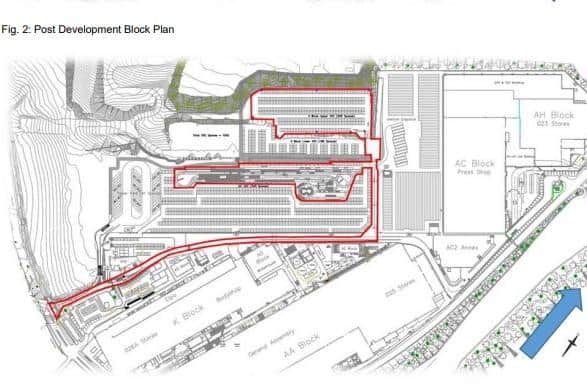 Post development block plan. Pic: Luton Borough Council Development Management Committee agenda