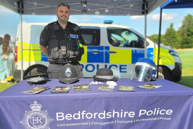 Bedfordshire Police were also in attendance