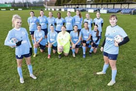 AFC Dunstable Women's Team with new kit sponsorship 