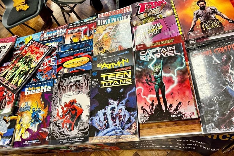 A large amount of comics and merchandise was available at the Convention