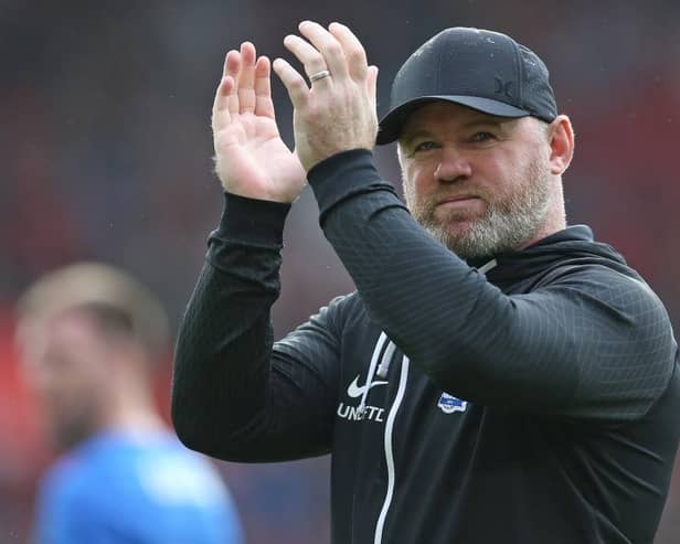 Wayne Rooney applauds the Birmingham City supporters after losing a third successive game since taking over at Southampton - pic: Steve Bardens/Getty Images