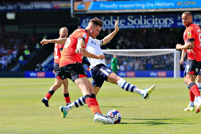 His added height ensured the Hatters were able to stave off any long balls into the area with as they defended their box with real determination and confidence. After being taken off at half time during Tuesday night's defeat, this time he had the full 90 as Luton put a first three points on the board.