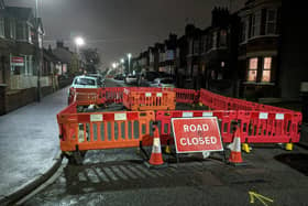 One of the roads was closed by investigators. Picture: Cllr Philip Crawley