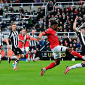 Chiedozie Ogbene goes close to a stoppage time winner at Newcastle on Saturday - pic: Liam Smith