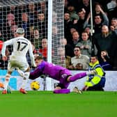 Thomas Kaminski makes another fine save against Manchester United - pic: Liam Smith