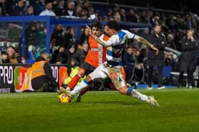 Liam Walsh makes a challenge during Luton's 2-1 defeat to QPR - pic: David Horn / PRiME Media Images