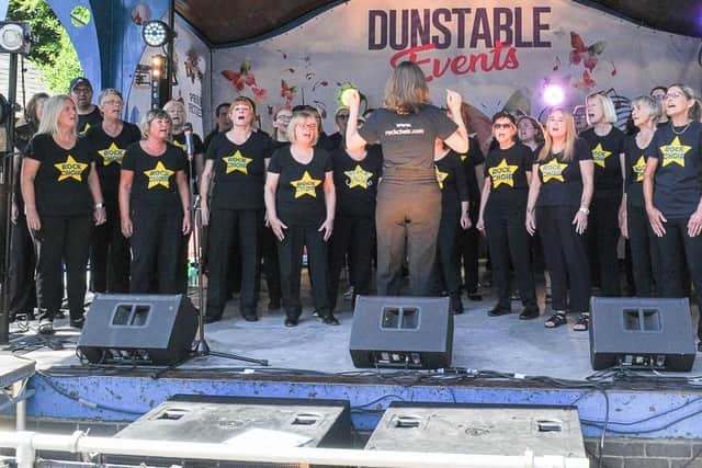 Dunstable Rock Choir.  Photo: John Chatterley