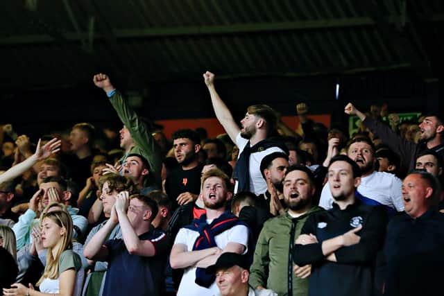 Luton fans in fine voice against West Ham last Friday - pic: Liam Smith