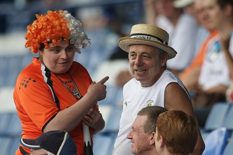 Luton Town fans during a Pre Season Friendly Match between Luton Town and Northampton Town at Kenilworth Road on July 26, 2008.