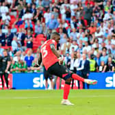 Marvelous Nakamba scores from the penalty spot at Wembley