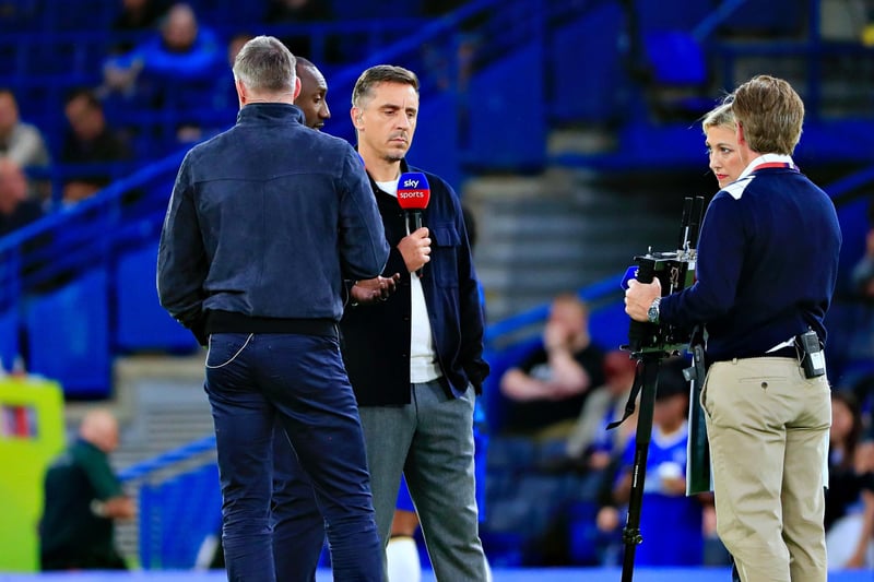 Sky Sports were in town for the clash, with pundits Gary Neville, Jamie Carragher and Jimmy Floyd Hasselbaink at Stamford Bridge.