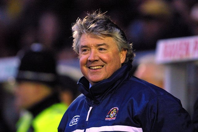 Having taken over in February 2001, went on to have a terrific first full season in charge of the Hatters, Luton finishing second in Division Three and winning promotion with a whopping 97 points to their name. Came ninth in the third tier the following year, before being sacked in the summer.
