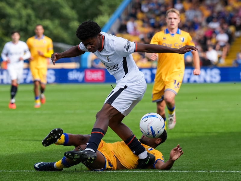 Already getting an early taster of the rollercoaster that is playing for Luton, as having gained so many plaudits for their efforts at Chelsea, Town found themselves on the receiving end of a complete and utter thrashing on Sunday. Part of the triple substitution made at the interval, but it mattered little, Mansfield allowed to score two more goals to put the result beyond doubt on 56 minutes. Tried to get away on the left, only to see the Stags players keep pace with him as his impact was limited. Could well get his chance from the first whistle in a few days though.