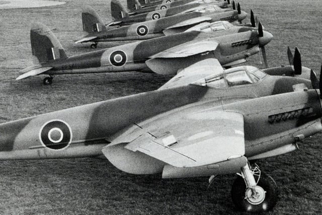 The twin-engined combat planes were stationed at the airport