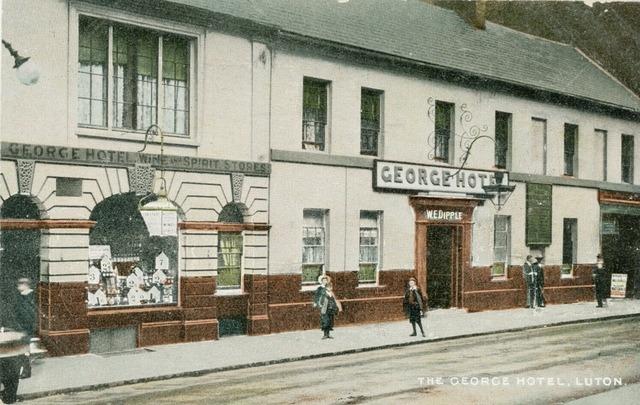 Despite closing in 1965, the George Hotel had a long history in the town. The first surviving reference to the pub was in the Court of Star Chamber in 1509, during the reign of Henry VIII. The total size of the site was three-quarters of an acre in 1895 when it was put on the market. William Dipple owned the George for sixteen years before putting it up for sale by auction in 1911 - where it was sold for £13,000 to William Henry Miles of Sydenham. Now, Primark stands where this historic pub once was.