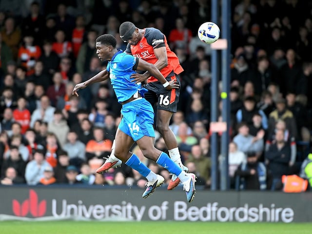 His return to full fitness has been an absolute godsend for the Hatters as yet again he was terrific in the centre of the Hatters' back three. Early blow to the head saw him require a bandage to carry on playing, while a shame that his brilliant goal-line clearance was spoiled by referee Searle, who whistled for a penalty instead, although Keeley then came to the rescue. Both before and after the break, his aerial prowess was noticeable, one commanding header sending Lawrence away on the left to set up the second goal. Threw himself in the way of a United shot when Walsh was caught out, as unsurprisingly had the most defensive contributions on the day.