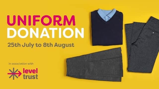 You can donate school uniforms at The Mall Luton
