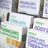 Information and guidance leaflets from Macmillan Cancer Support. (Photo by Leon Neal/Getty Images)