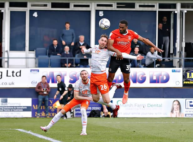 Cameron Jerome saw this late header miss the target against Blackpool