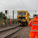 Engineers work on ECDP between Welwyn and Hitchin. Picture: Network Rail
