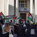 The protest in the town centre at the weekend. Picture: Luton Palestine Solidarity Campaign