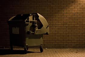 Rubbish bin in an alleyway. Picture: Tookapic from Pixabay