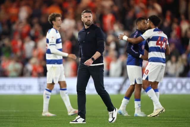 Rob Edwards can't hide his disappointment following tonight's 2-1 defeat - pic: Alex Pantling/Getty Images