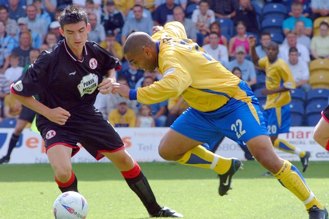 Sometimes brilliant, often frustrating, striker Iyseden Christie joined Stags on loan from Coventry City in 1997. Signing a permanent deal, he played over 90 league and cup games for Stags before joining Orient for £40,000. But he then moved back to Mansfield, scoring 26 goals in 64 games and helping them to the 2004 Third Division play-off final. But, after defeat by Huddersfield, he was released