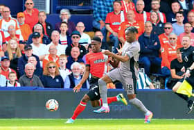 Chiedozie Ogbene goes up against Spurs' Italian international defender Destiny Udogie - pic: Liam Smith