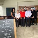 The White Lion team are looking forward to welcoming customers to the newly-revamped pub