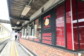 Kimbo Caffe at Luton rail station had closed due to a leaking roof