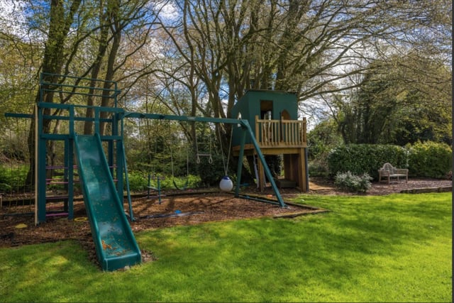 The kids can run free and climb until their hearts are content, thanks to this dedicated children's play area - complete with a mini treehouse, swings and slide.
