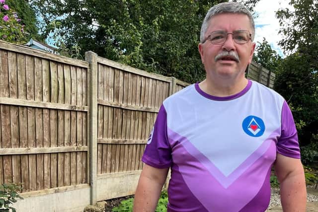 Tony Green (pictured) has been taking on a running challenge for charity