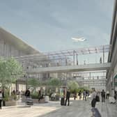 Luton Airport concourse impression