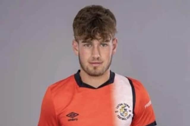 Jake Burger went close for the Hatters U21s against Leeds United - pic: Luton Town FC